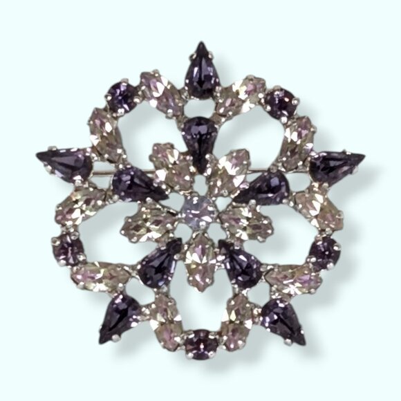 Vintage B David Floral Demi Parure - Picture 3 of 9